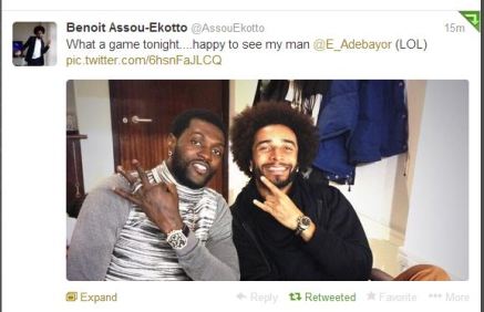 Assou-Ekotto Tweet 1