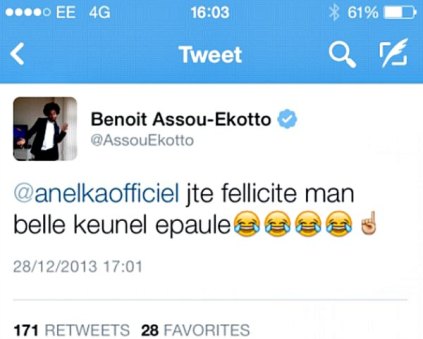 Assou-Ekotto Tweet 2