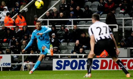 Chadli goal at Newcastle